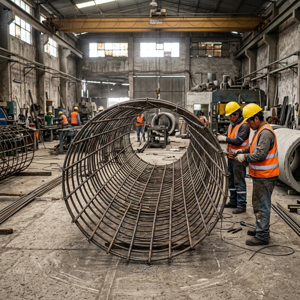 Fabricación de jaulas de acero